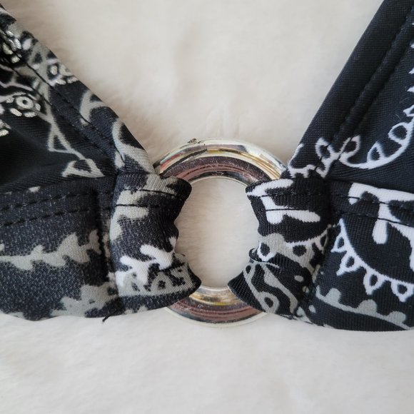 ☀️ Aqua Funky Design Print Bikini Top - Picture 5 of 13